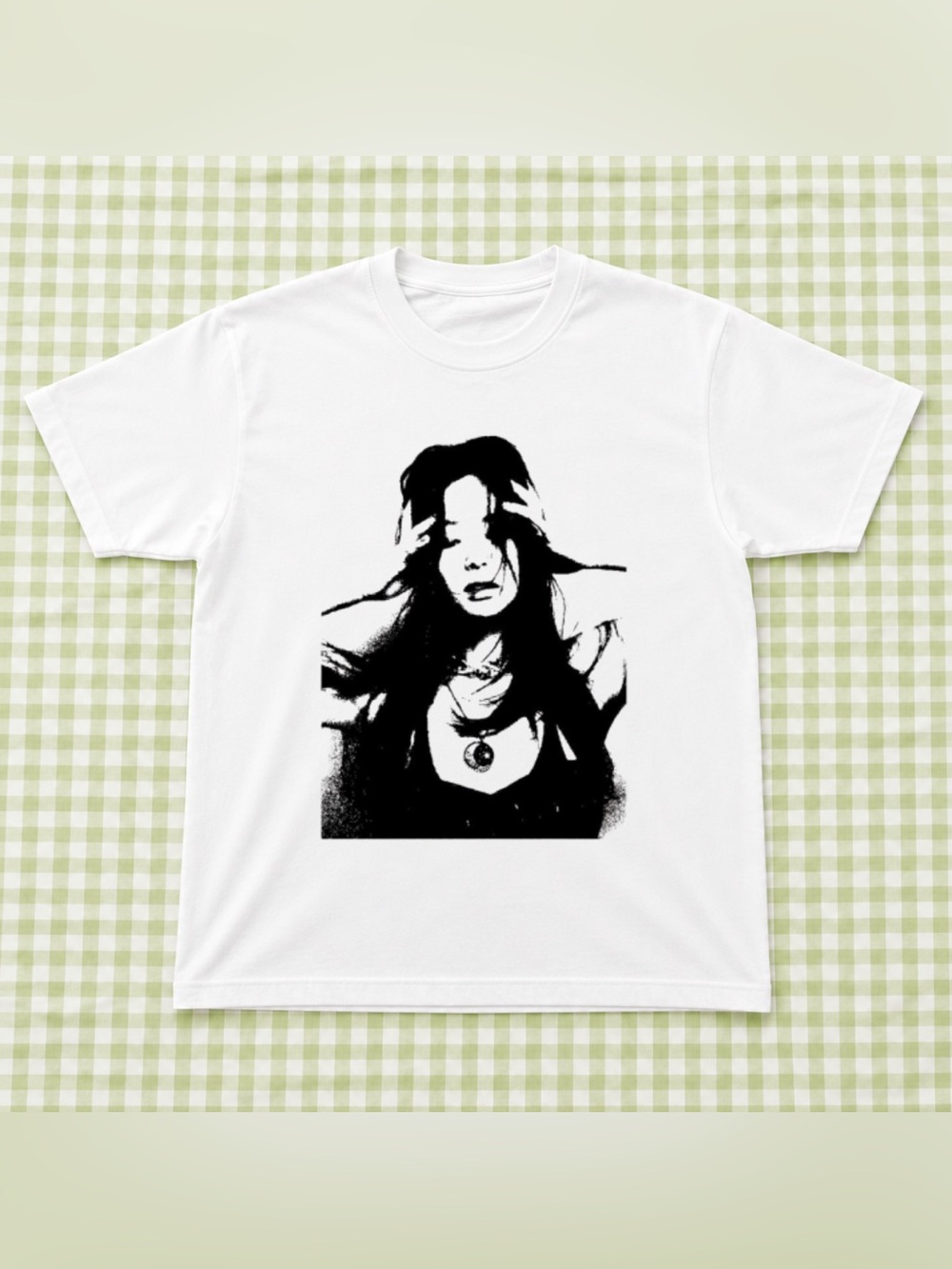 White Jennie Blackpink Graphic Band Tee - 90s Style Gift For Fan